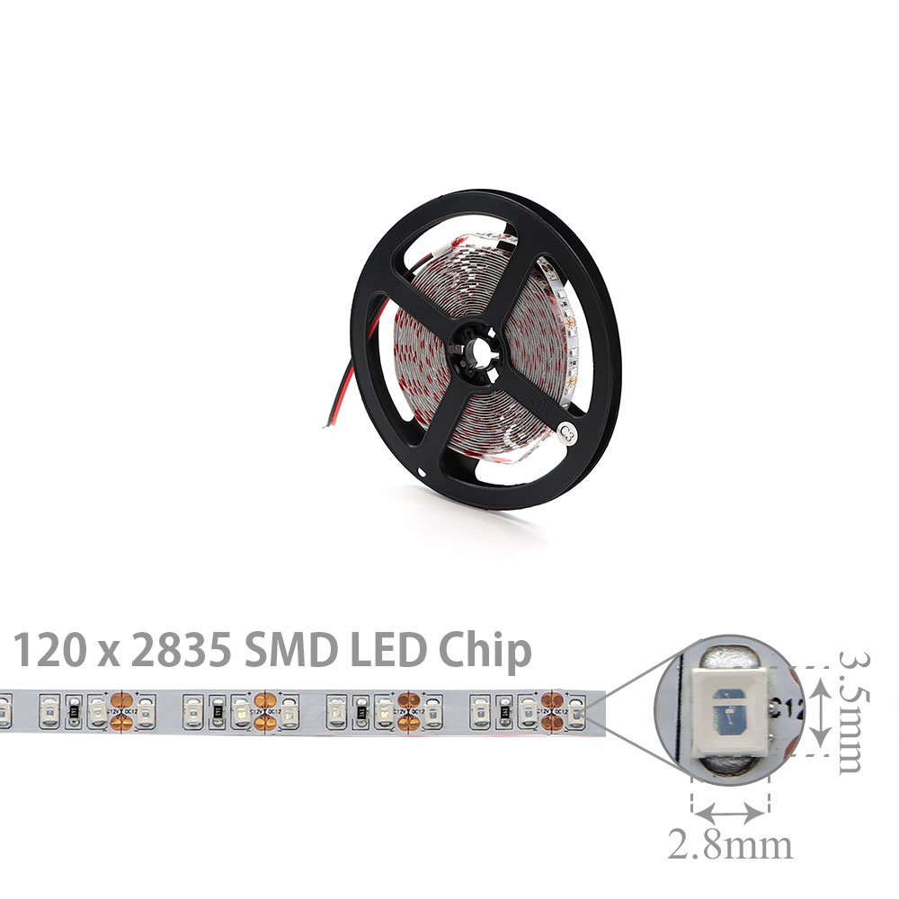 LED Strip Indoor | 12V DC 45W | 2835 | Blue | 120x LED Per Meter | 5M