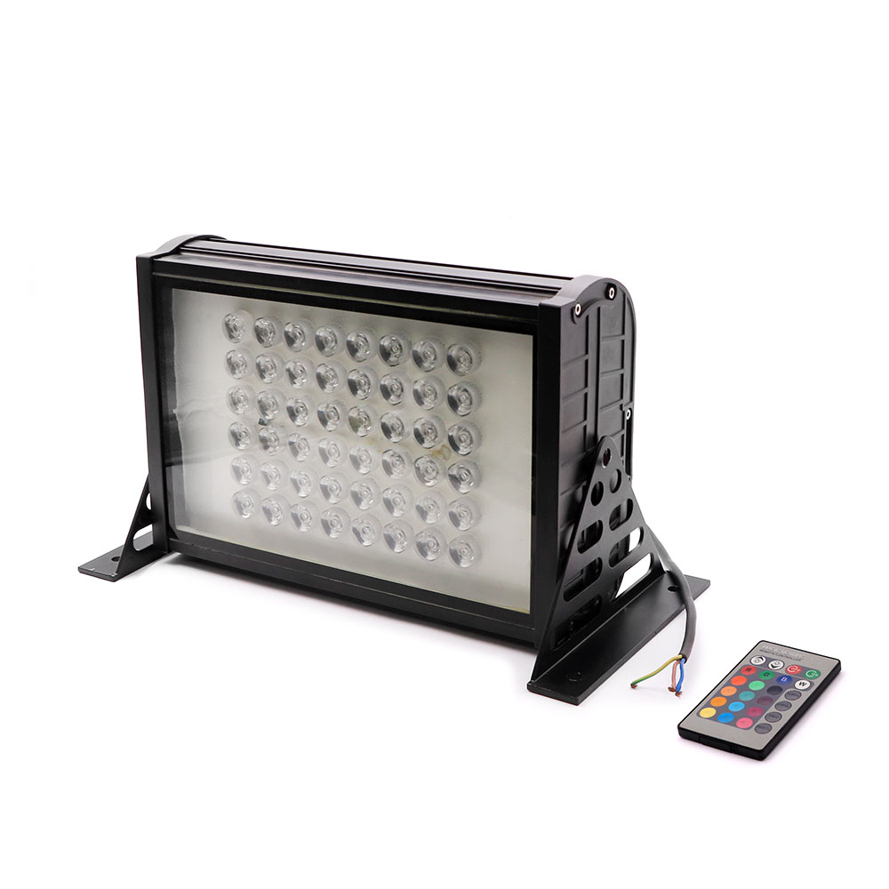 LED Floodlight Projector | Rectangle | 220V AC 48W | RGB | Remote