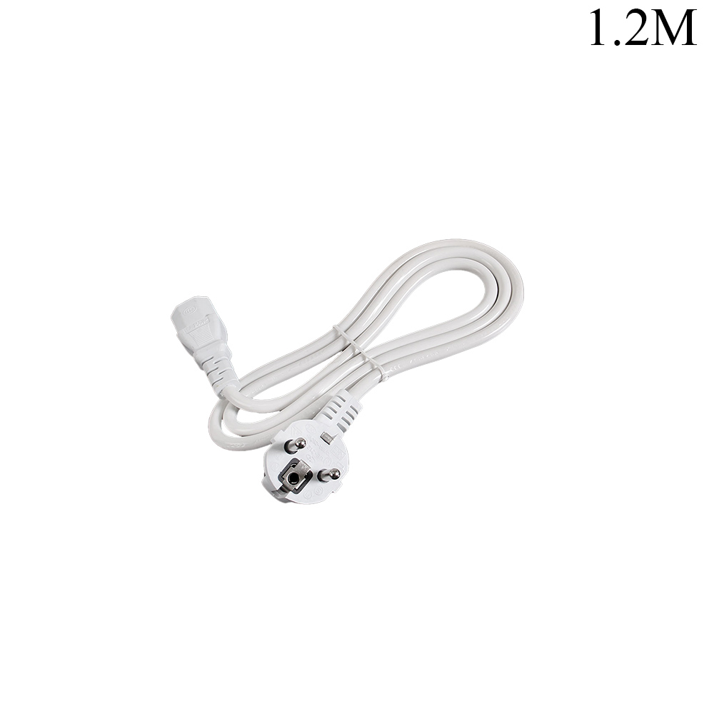 Power Cable | Schuko Plug - C13 | 3x0.75mm | White | 1.2M
