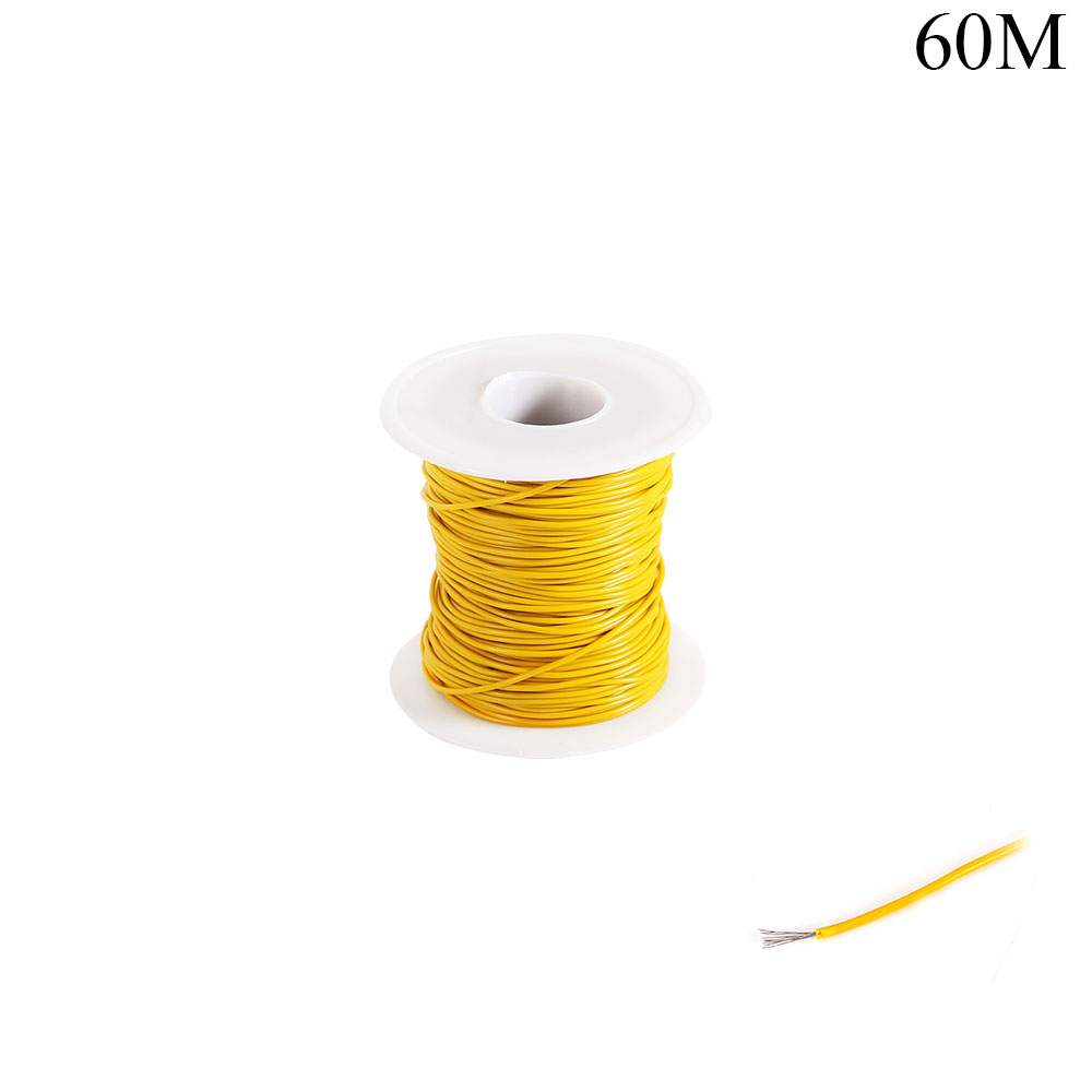 Single Core Copper Wire | 0.5mm x 60M | Yellow