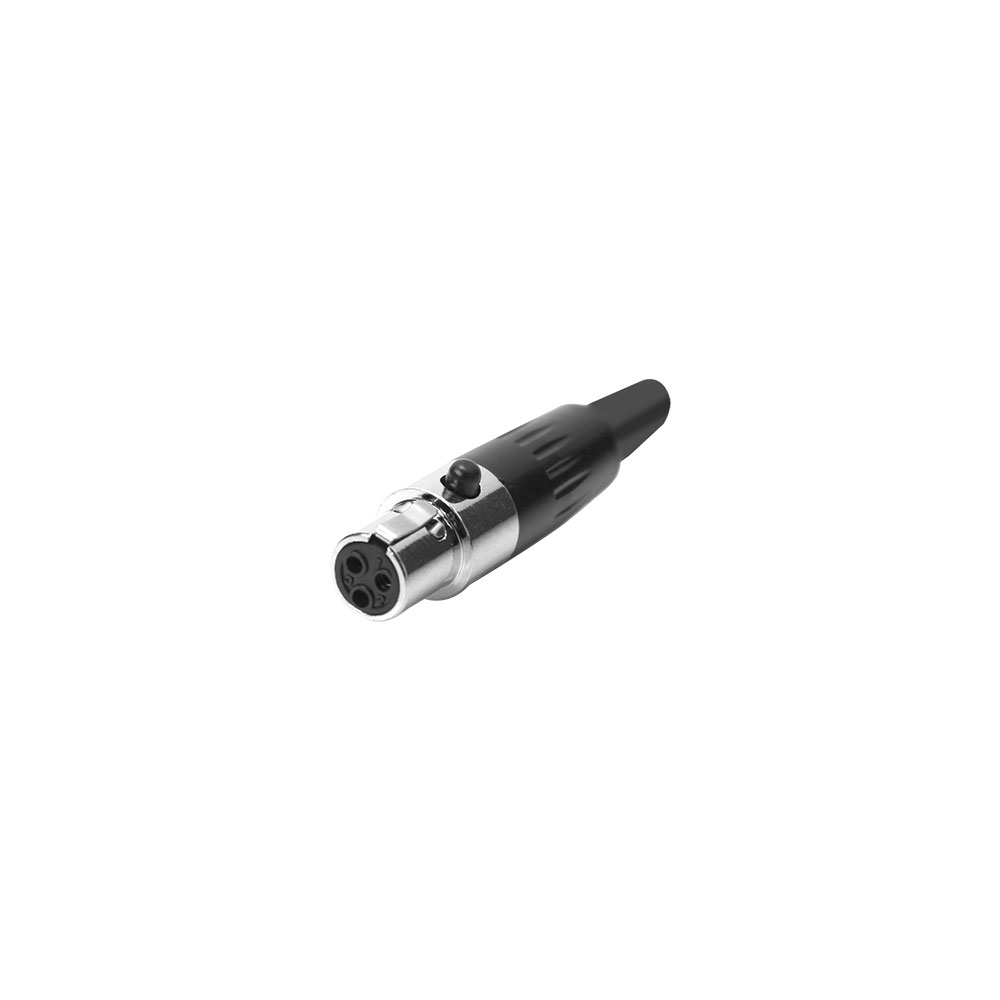 Audio Connector | Mini XLR Female 3-Pin | Cable Mount
