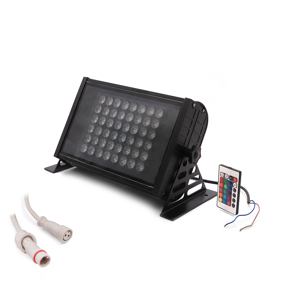 LED Floodlight Projector | Rectangle | 24V DC 48W | RGB | Remote | DMX