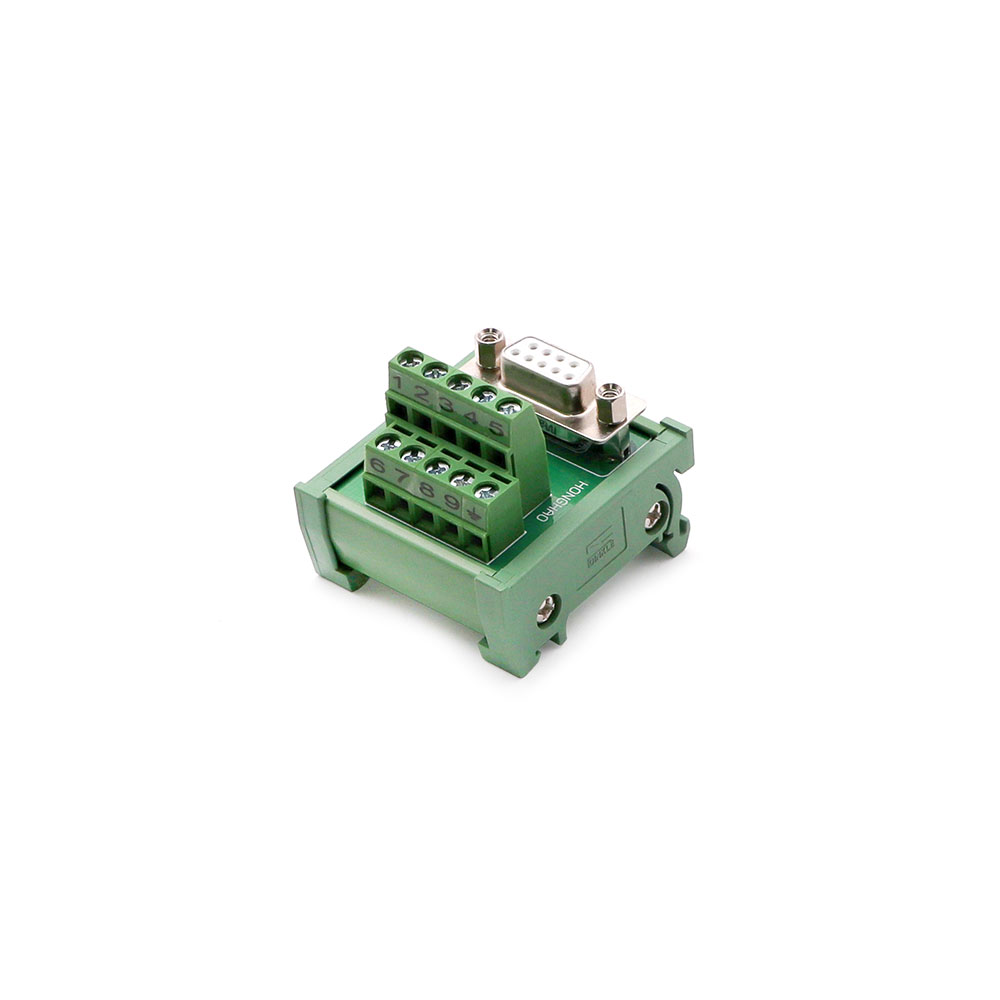 Connector | DB9 | DIN Rail Adapter Plate | Terminal Block