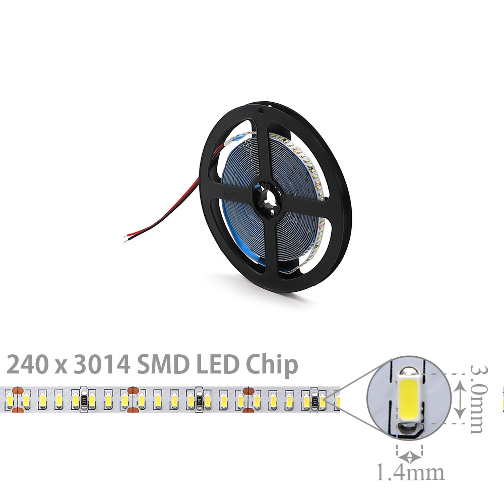 LED Strip Indoor | 24V DC 100W | 3014 | White | 240x LED Per Meter| 5M