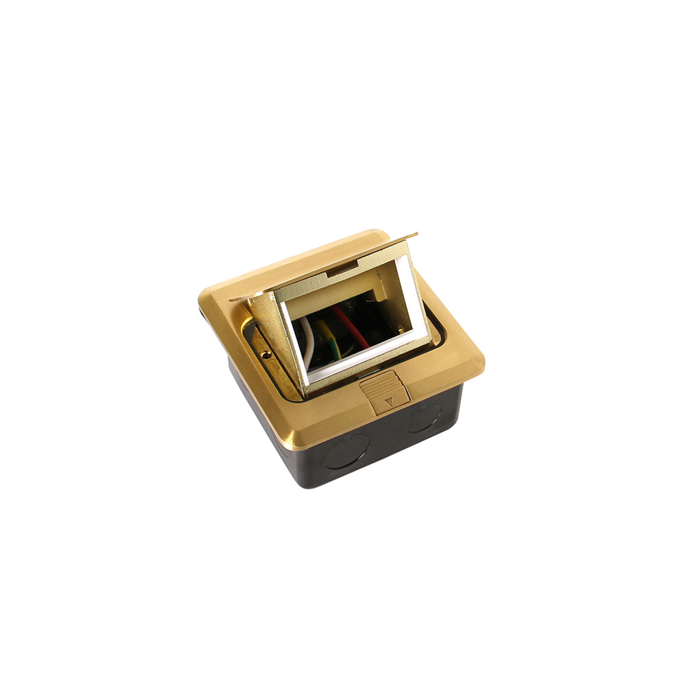 Pop Up Floor Box | 3x Module | Brass Alloy