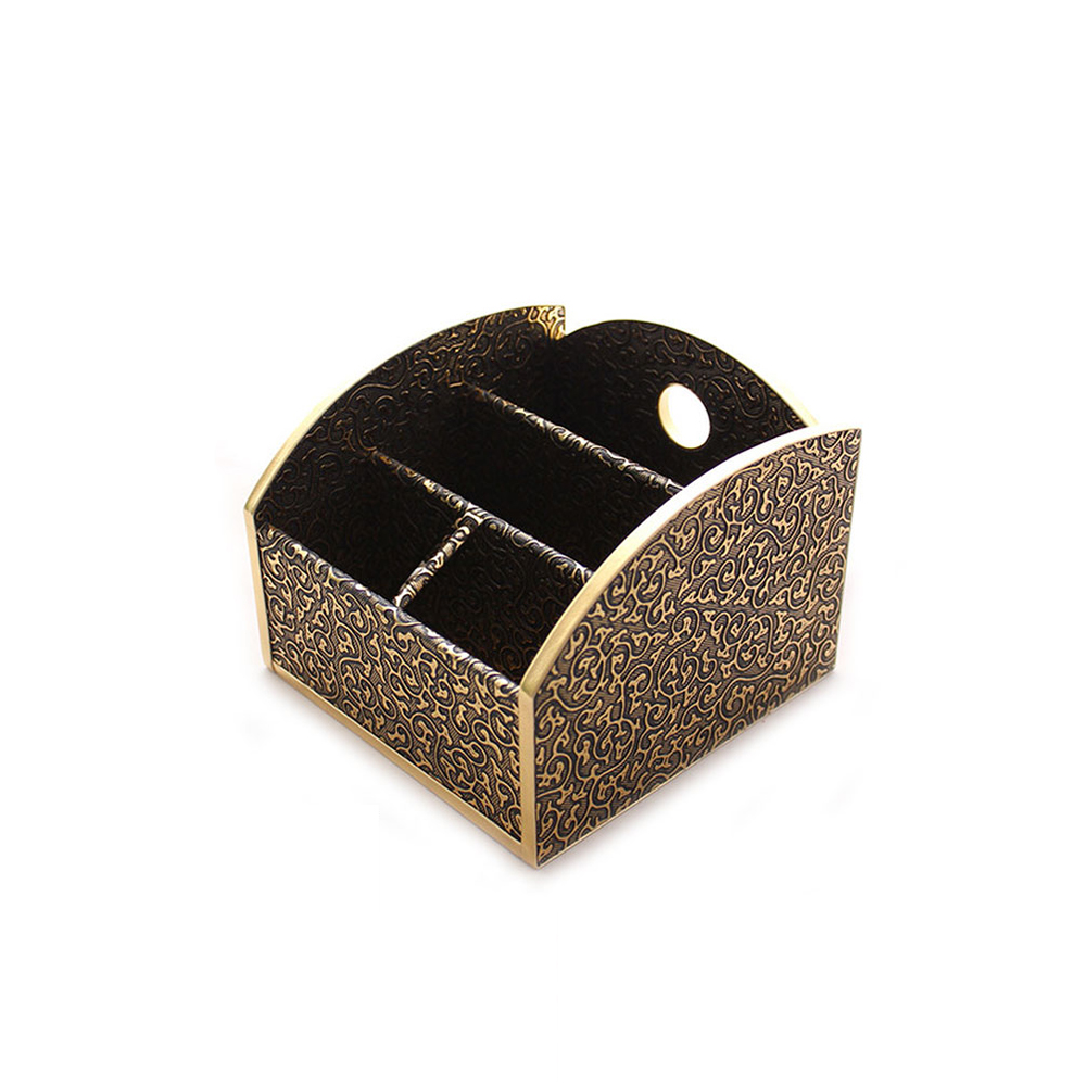 Remote Control | Storage Box | Wood | Gold