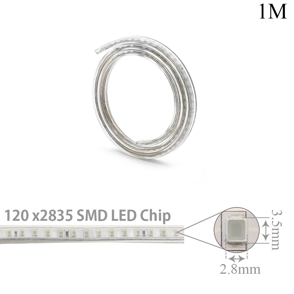 LED Rope | 220V AC 5.5W | 2835 | Green | Per Meter