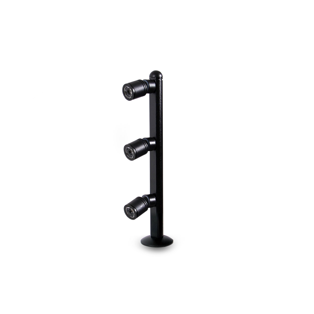 LED Pole Counter | 220V AC 3W | 20cm | Warm White | Black