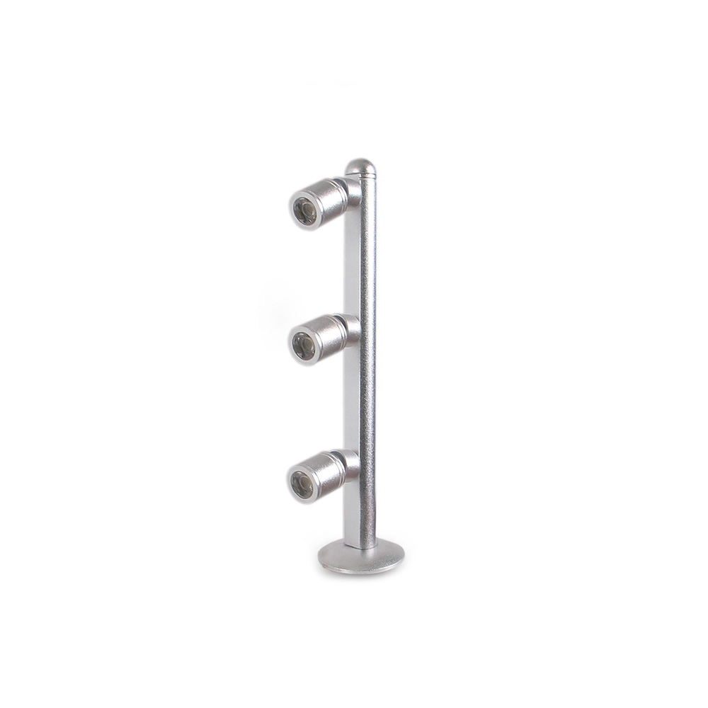 LED Pole Counter | 220V AC 3W | 20cm | Warm White | Silver