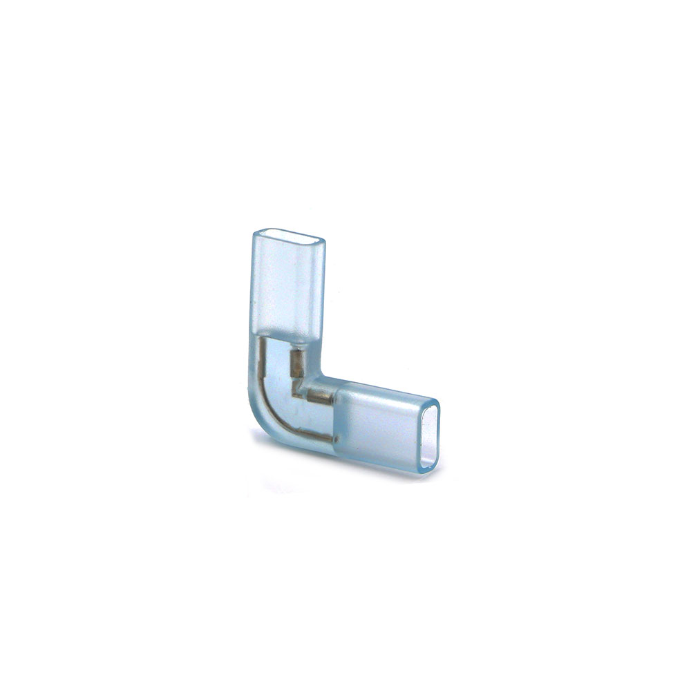 LED Rope Double Connector | Flat | Male - Male | L-Shape | RGB