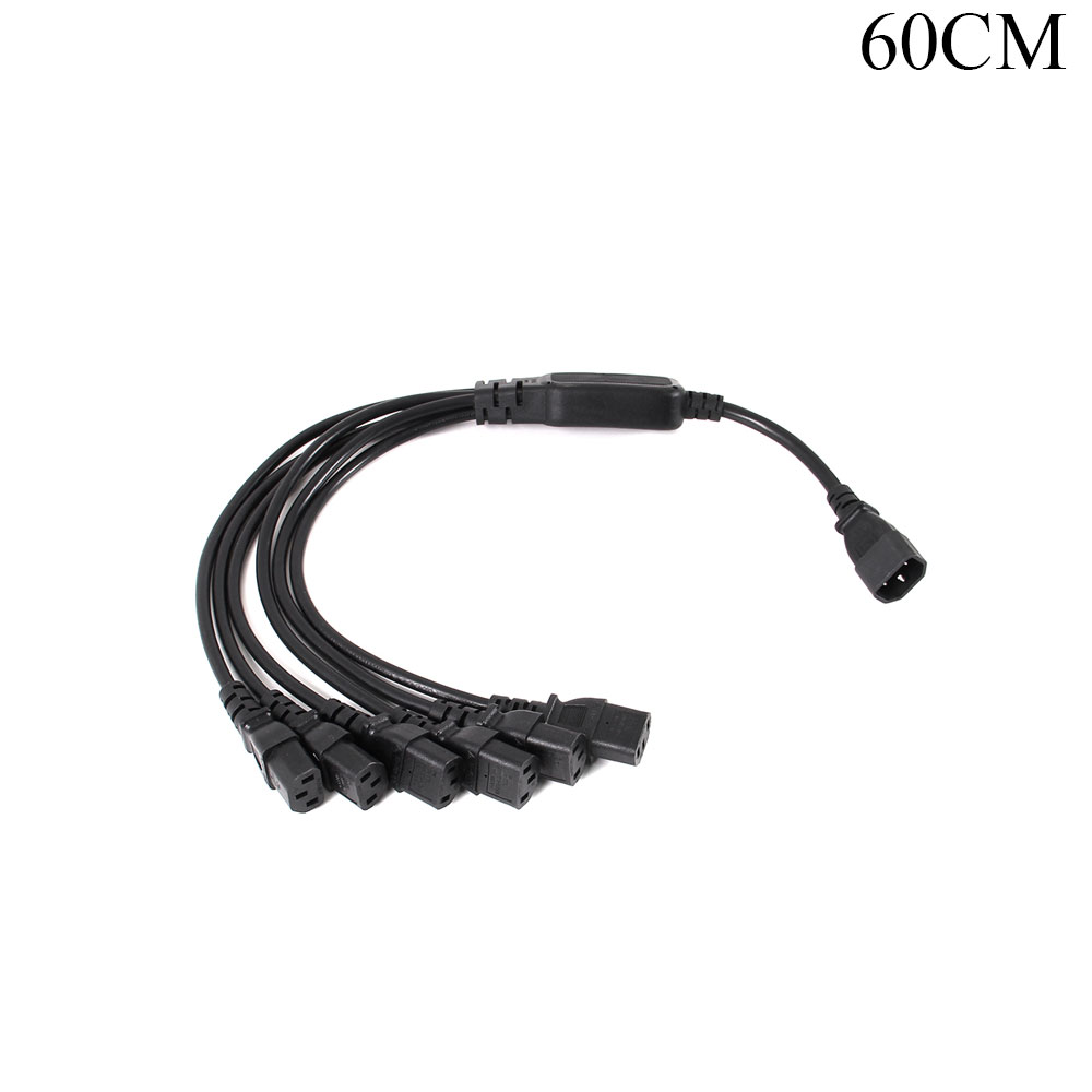 Power Cable | C19 - C13 | 6-Way | 3x1.5mm | 0.6M