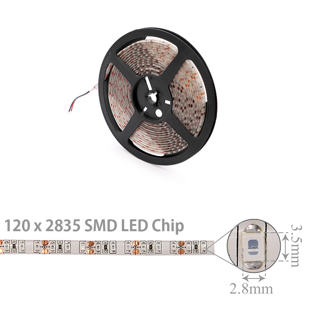 LED Strip Outdoor | 12V DC 45W | 2835 | Red | 120x LED Per Meter | 5M