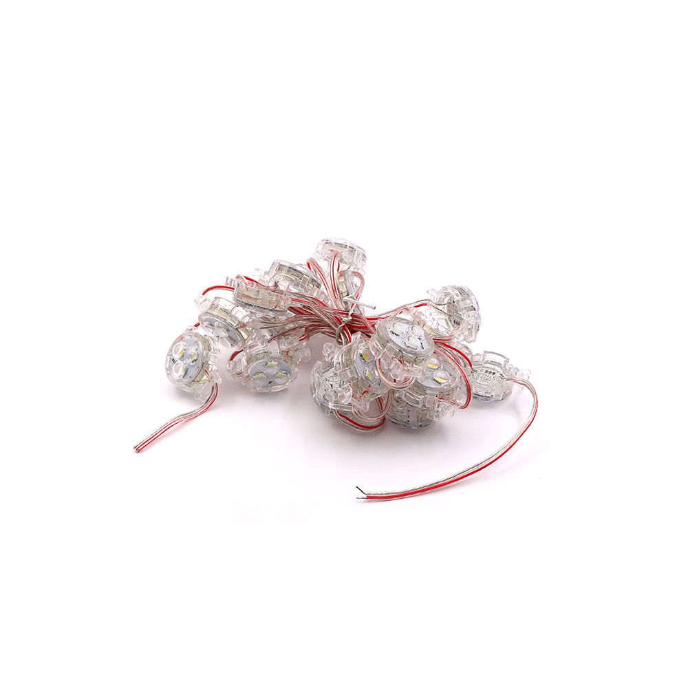 LED Pixel String Light | Outdoor | 12V DC 12W | 30x LED | 9mm | White | Ball