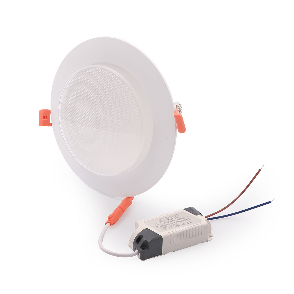 LED Panel | Round | 220V AC 24W | 205mm | White | Plexi Cover