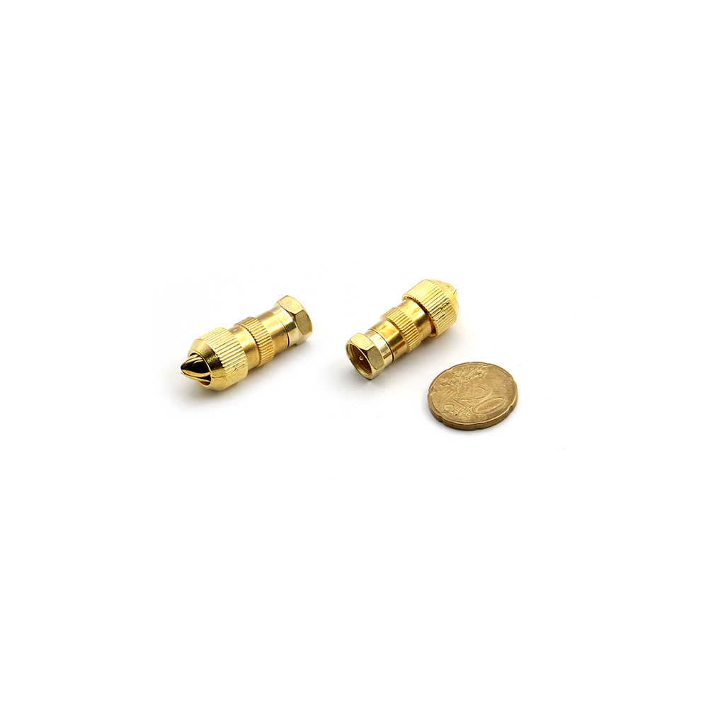 Coaxial Connector | F-Type Male | RG-6 | Cable Mount | Screw | Gold Plated