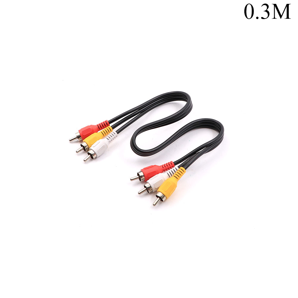 Audio Video Cable | 3x RCA | Male - Male | 0.3M