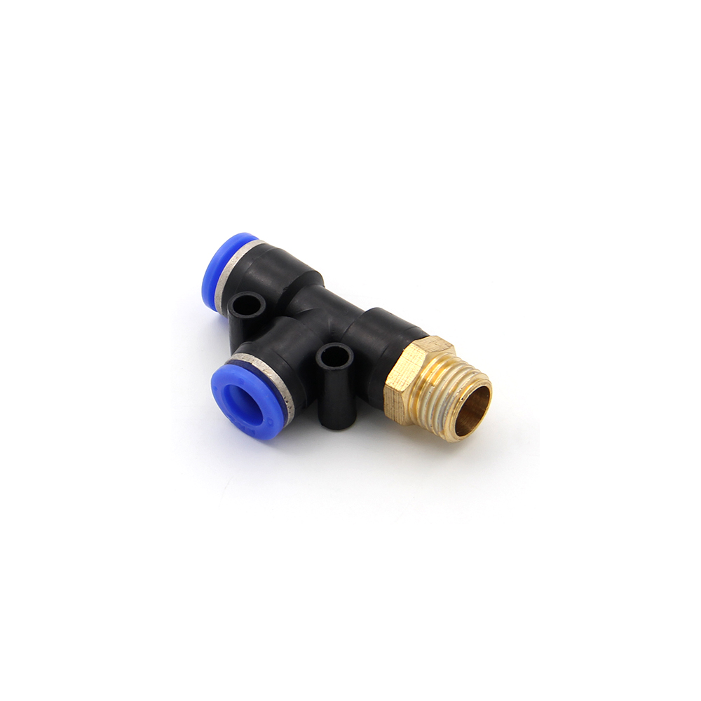 Pneumatic | Fittings | 3-Way | 1/4" Male - 2x 8mm | Side | PD-8-2
