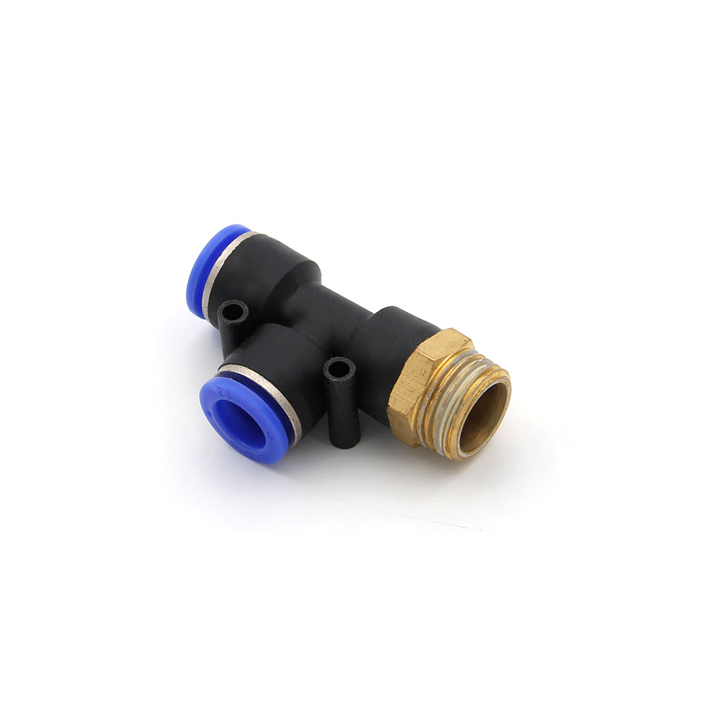 Pneumatic | Fittings | 3-Way | 1/2" Male - 2x 12mm | Side | PD-12-4