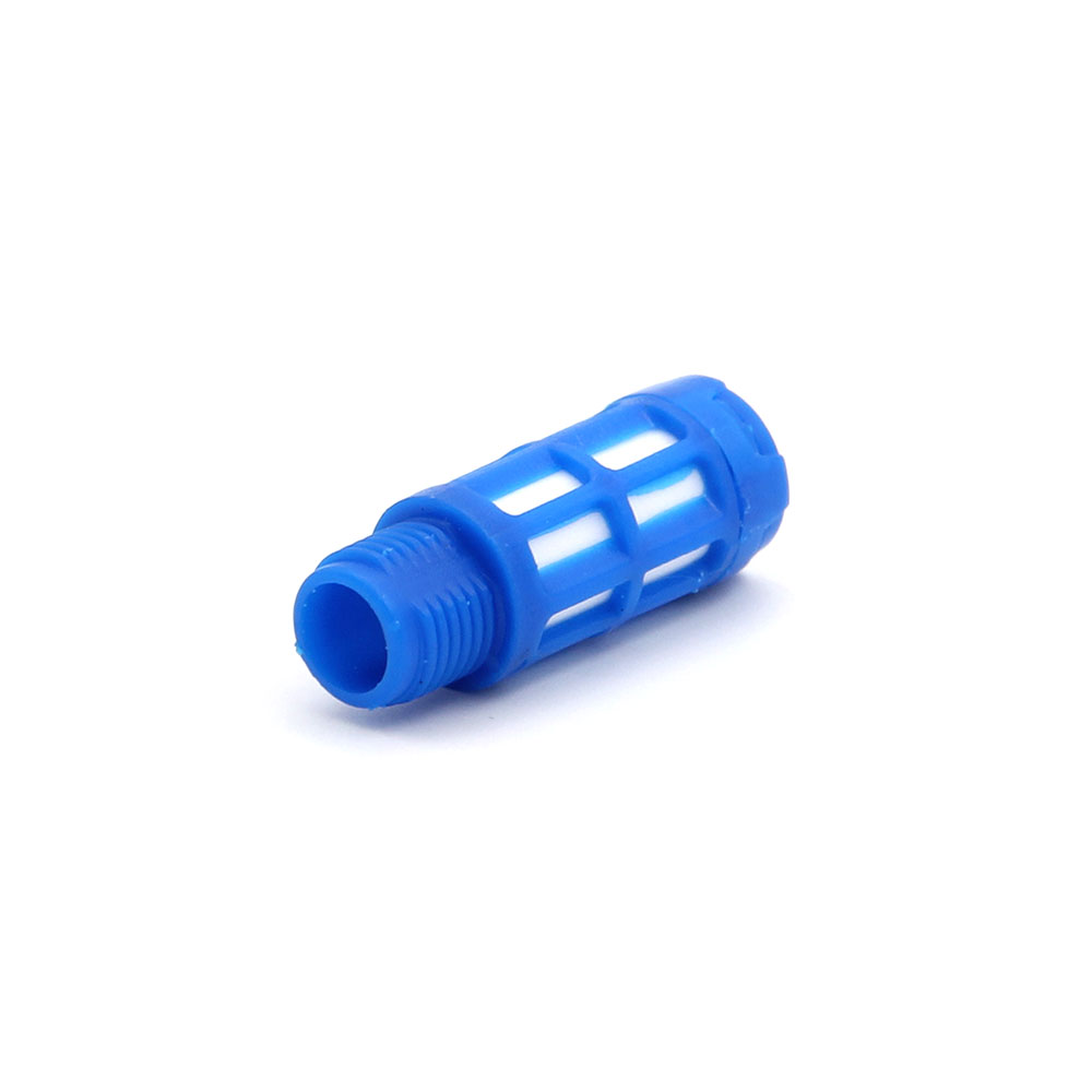 Pneumatic | Fittings | Muffler | Plastic Blue | 1/4" | Small