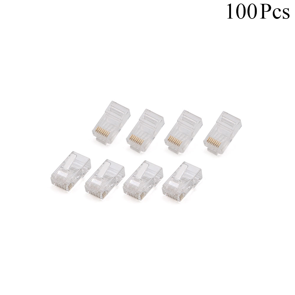 Network Plug | RJ45 CAT6 | 100pcs | Feed-Through