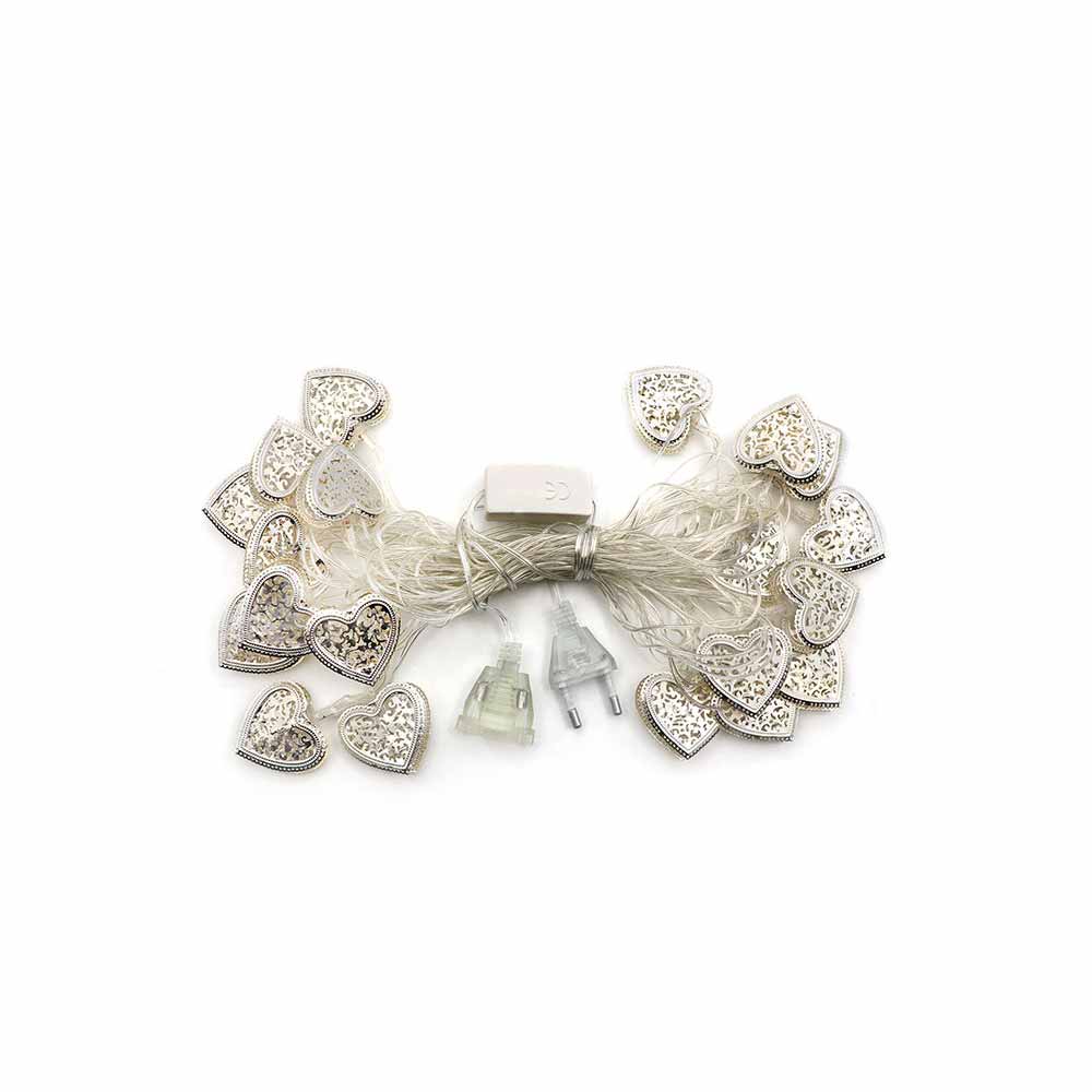 LED Fairy Light AC | Heart | 20x LED | Warm White | 3M