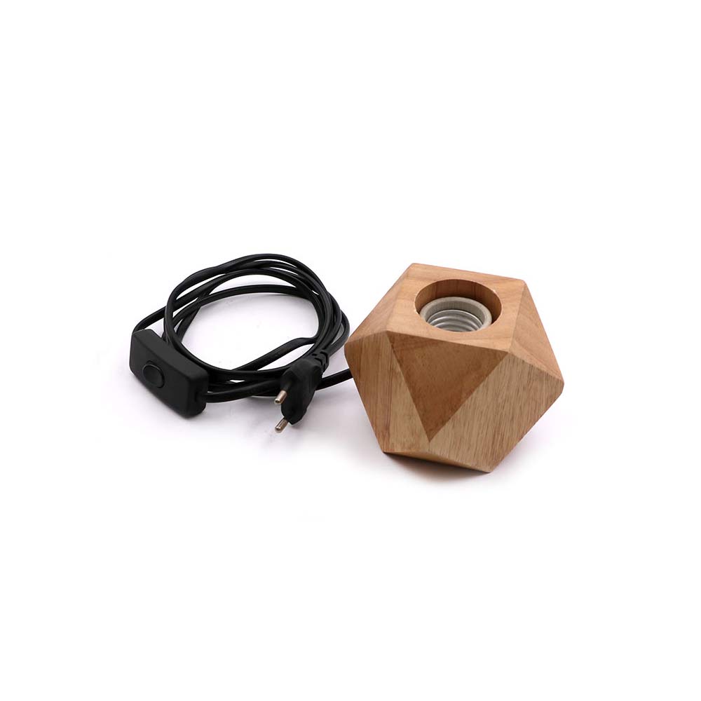 Decorative LED | Bulb Socket | E27 | Diamond | Wood