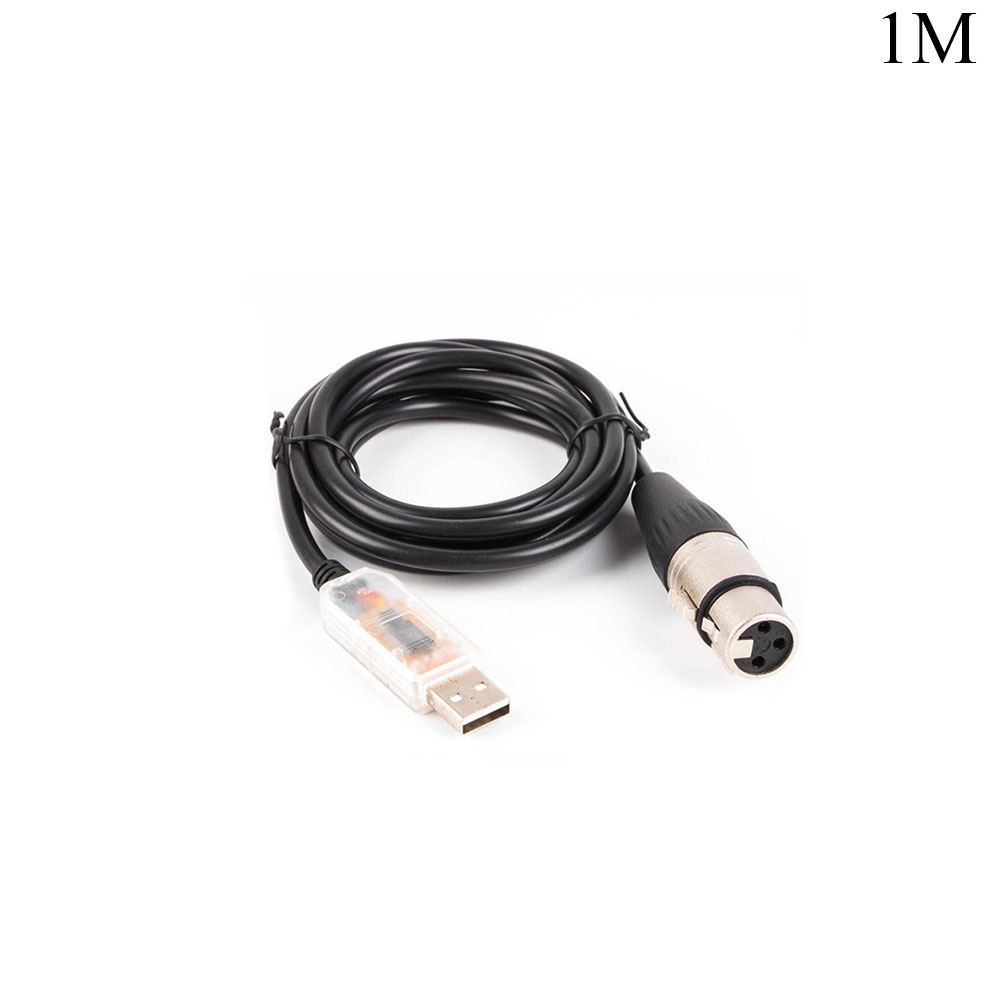 Data Cable | USB 485 - XLR 3-Pin Female | DMX512 | 1M
