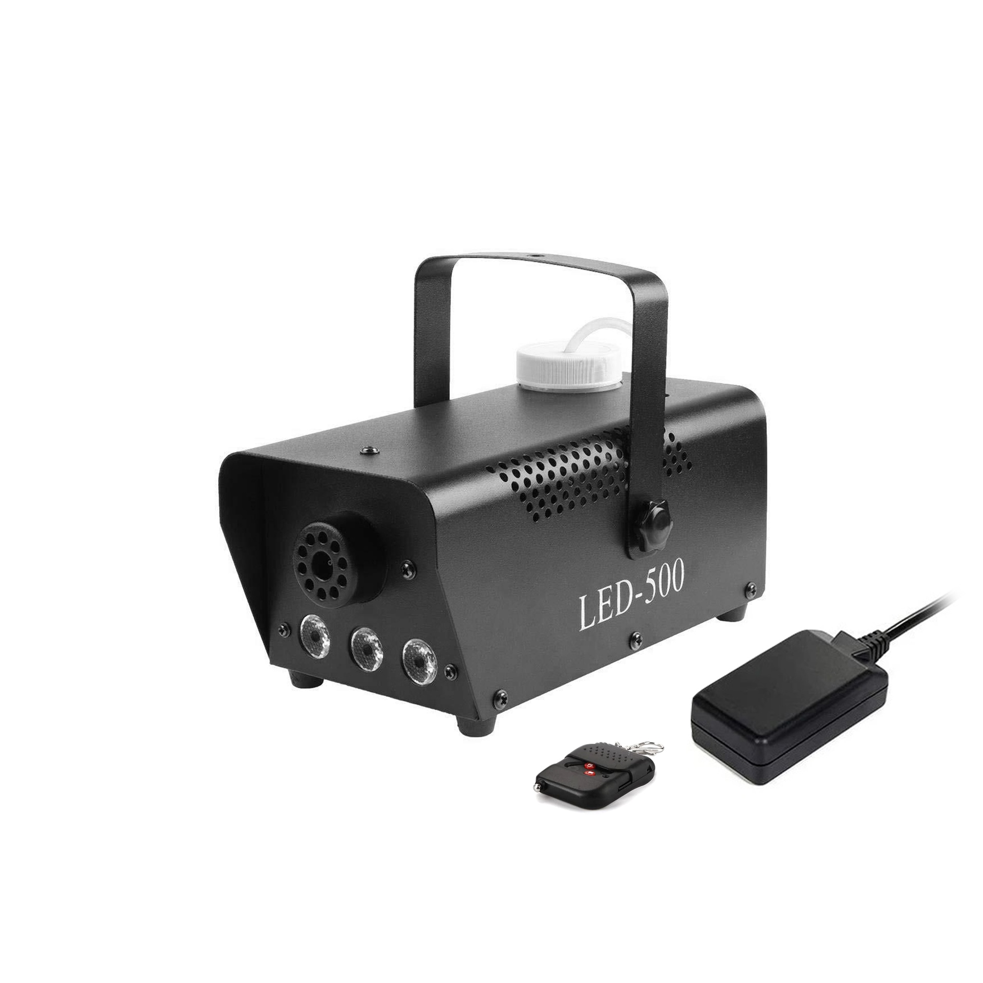 Stage Machine | Fog | DMX512 | 3x LED Lights | 500W | 0.3L | 4M