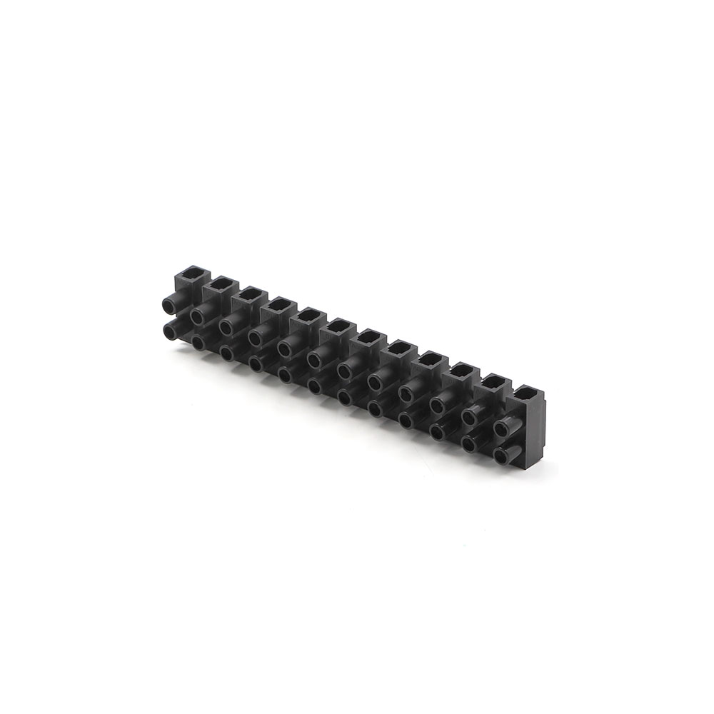 Terminal Block | Barrier | 10mm | 12-Way | Black