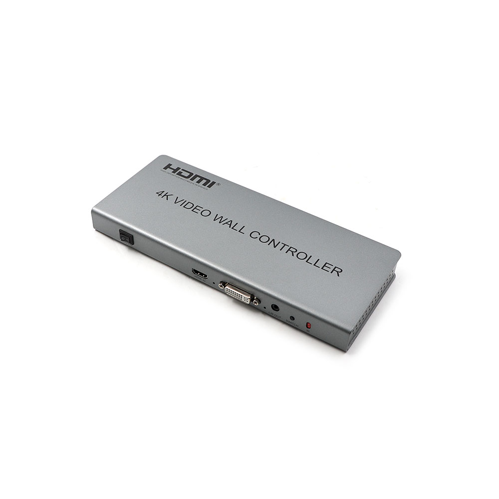 Video Wall Controller | Screen Splicer | HDMI & DVI-I & Jack Stereo - 2x2 | 4K 