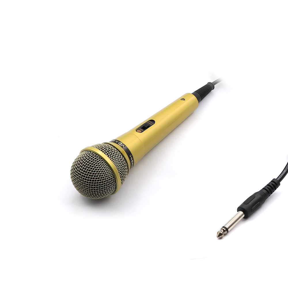 Karaoke Microphone | Wired | Dynamic | 600 Ohm | Gold