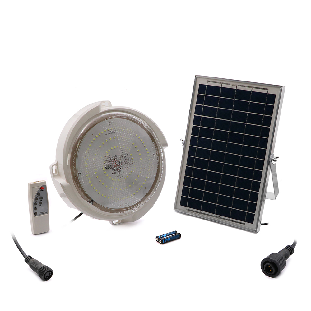 LED Solar Ceiling Lamp | 220V AC | 60W | 280mm | 6hr | White