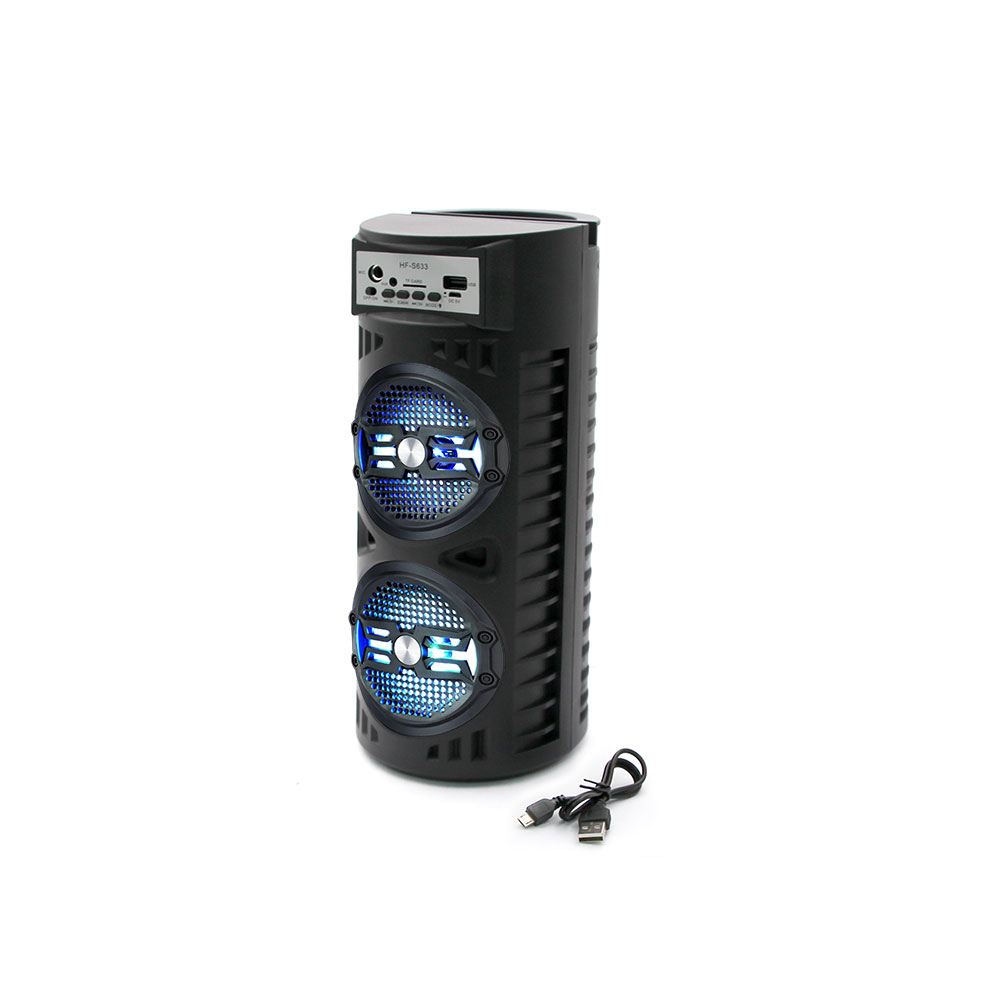Portable Speaker | Amplifier | 2x3" | USB & Bluetooth & Radio | 2x 3W | HF-S633