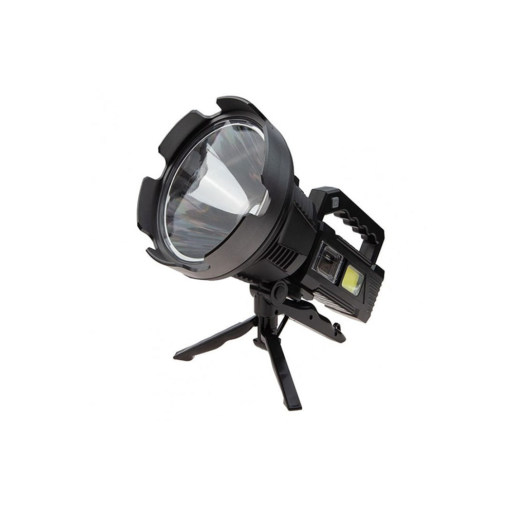 Torch LED Light | Portable Spotlight | Rechargeable | Handheld & Stand | T300-P90
