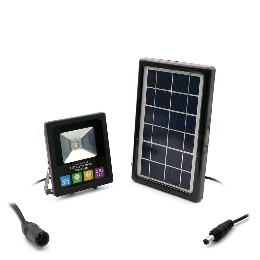LED Solar Floodlight | 10W | White | Solar Powered
