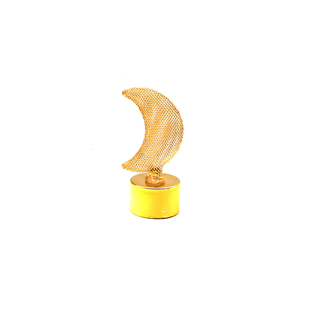 LED Table Decoration | Crescent Moon | 8.5x3.5 | Gold