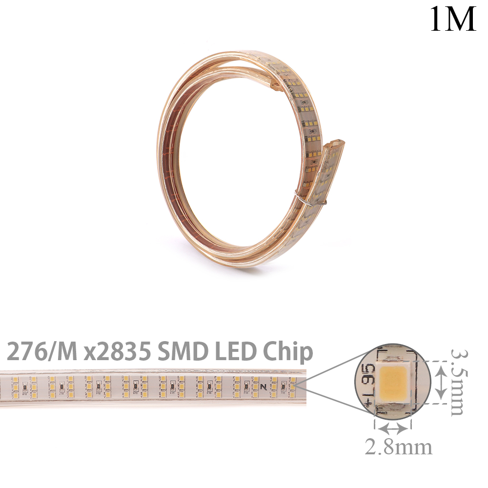 LED Rope Triple | 220V AC 14W | 2835 | Warm White | Per Meter