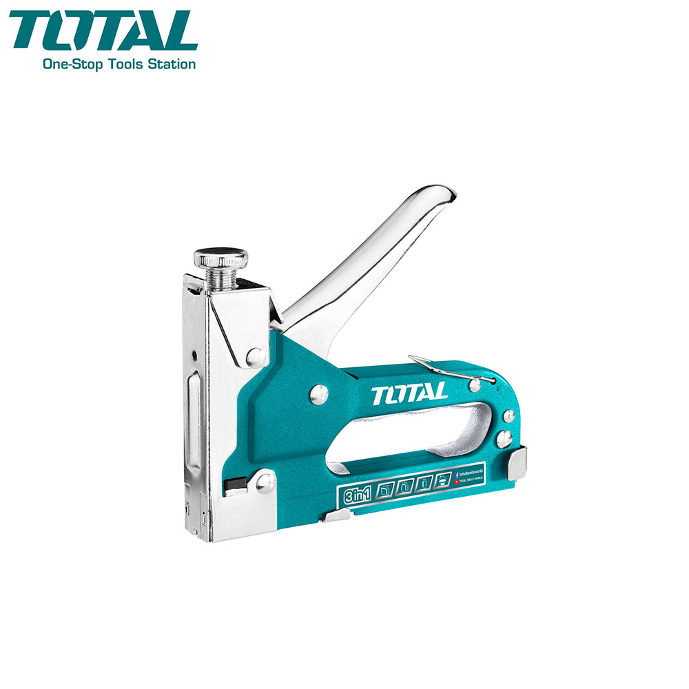 Stapler Gun | Manual | Staples & U-Staples & Nails Brad | Total