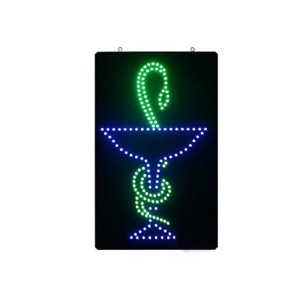 Advertising | Pharmacy Sign | Snake & Cup | 30x50x2.5cm | GB 