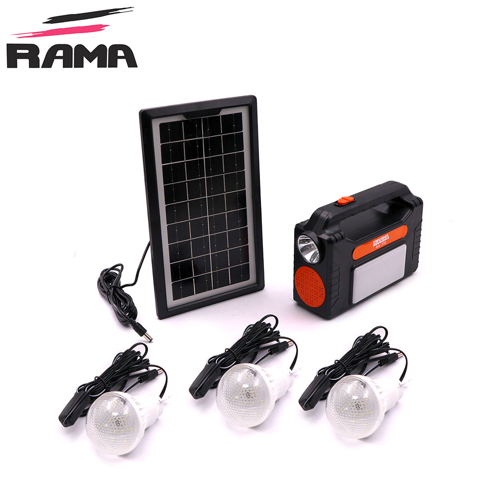 LED Light Solar Kit | 3W 4500mAh | 5M | 3x Lamp | Rama