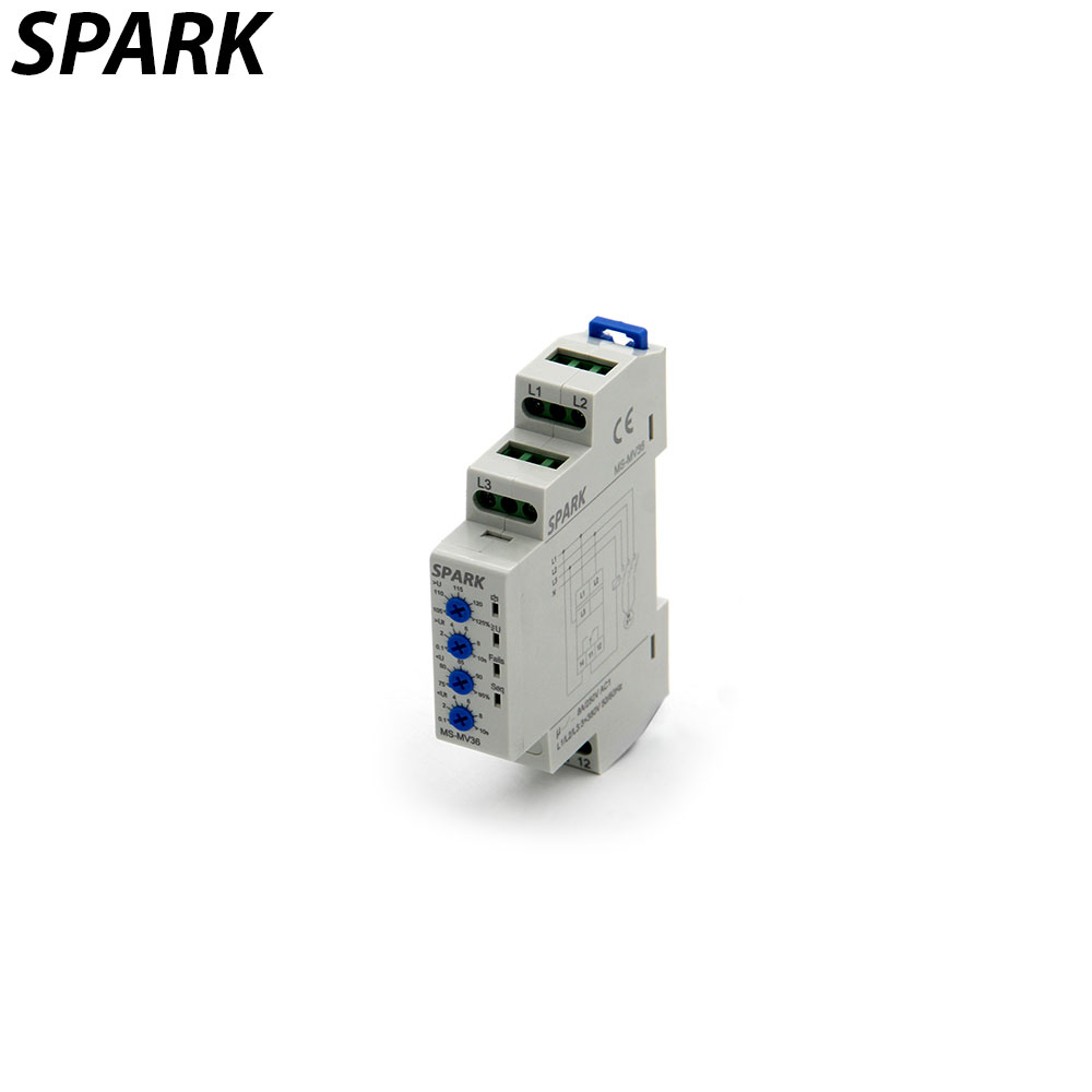 Phase Sequence & Failure | Adjustable | Din Rail | 3 Phase | Spark
