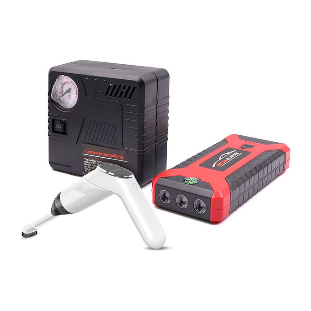 PORTABLE | JUMP STARTER | AIR COMPRESSOR | 99800MAH | CAR VACUUM | EARLDOM V5