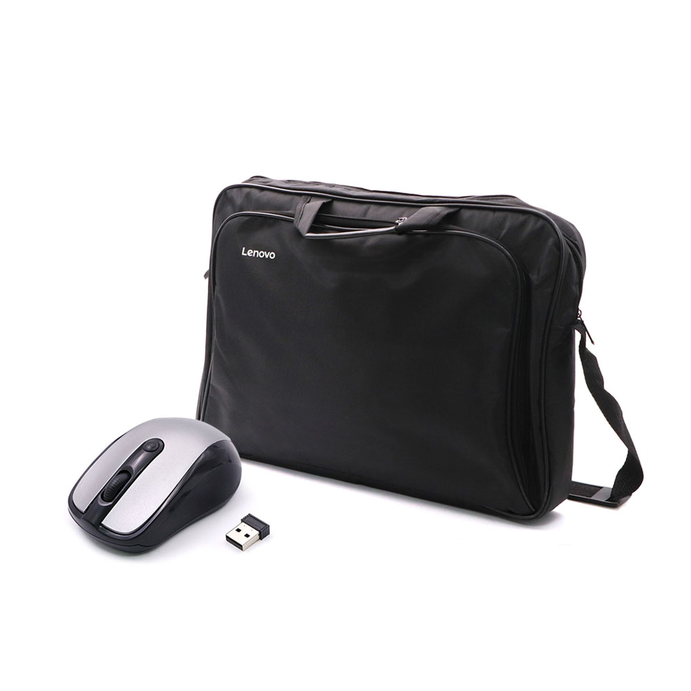 LAPTOP BAG | 15" | LENOVO | WIRELESS MOUSE | SILVER