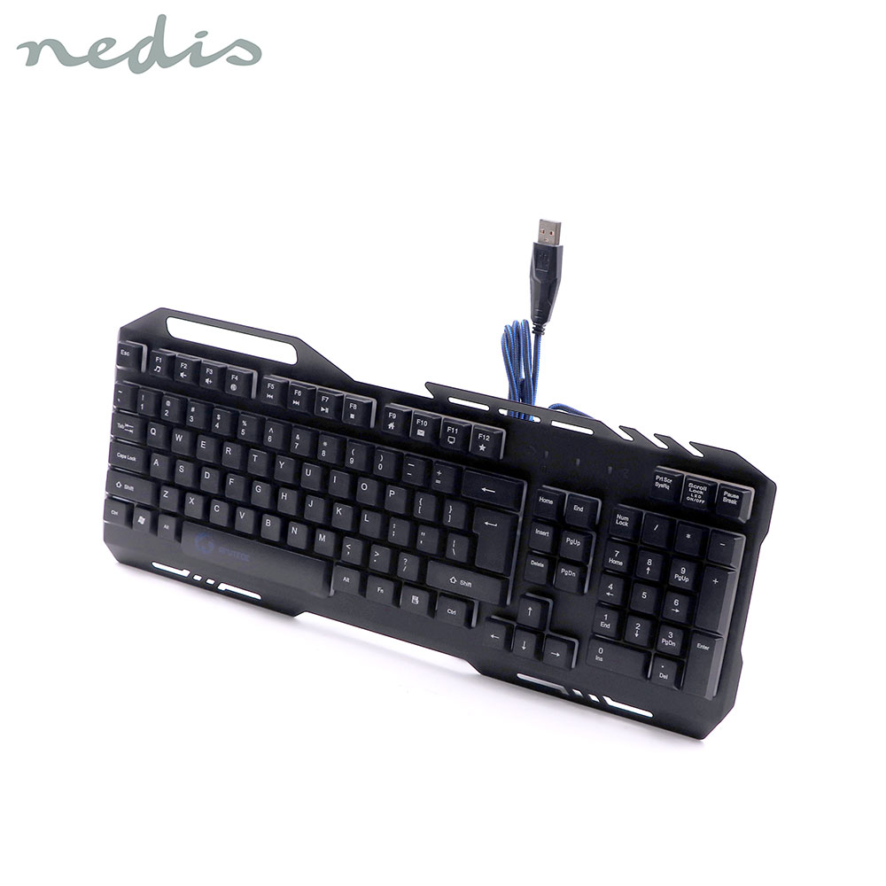 Keyboard Gaming | RGB | Wired | USB | Nedis GKBD200BKUS