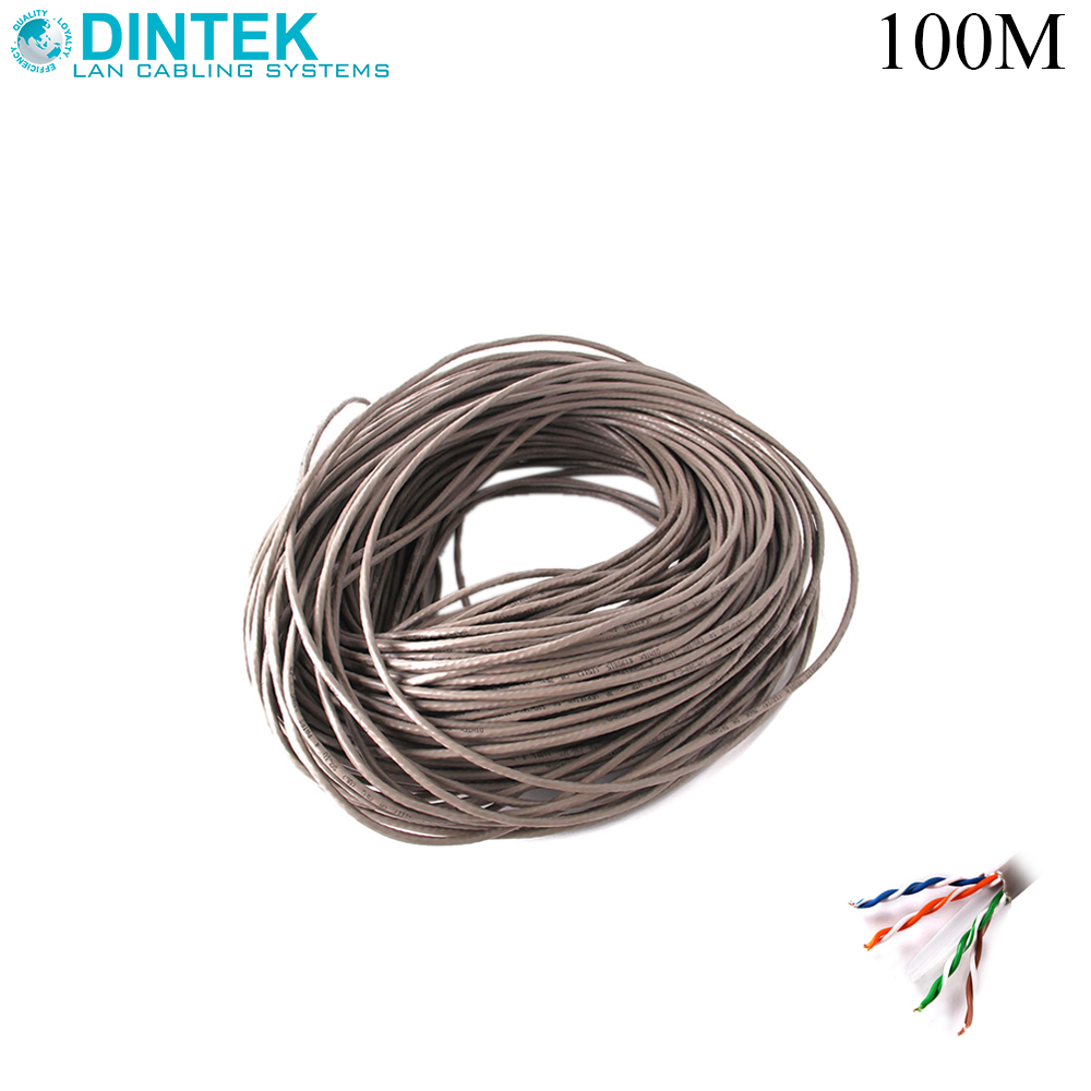 Network Cable | CAT6 | UUTP | 0.5mm | Roll 100M | Dintek