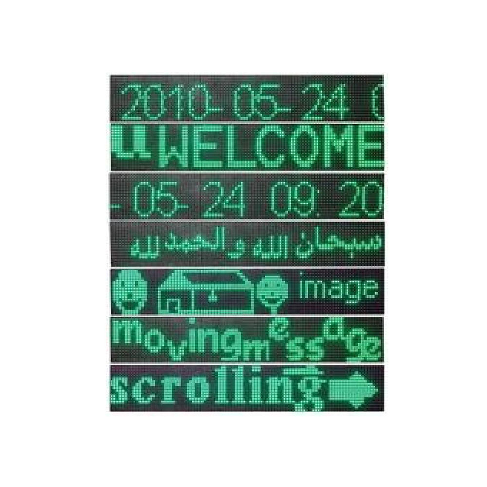 Message Display LED | 1Line | 1M | Green | P10 | IP65