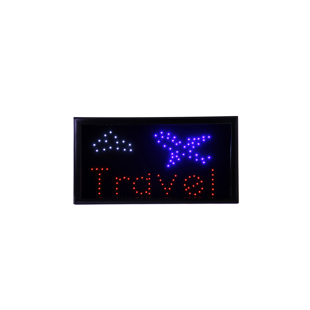 Sign LED | Travel & Plain | 48x24cm
