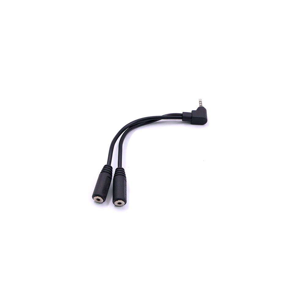 Car Camera Accessories | Y-Type Cable | Jack Stereo Male 2.5mm | Male - 2xFemale | 0.10M | VT-300