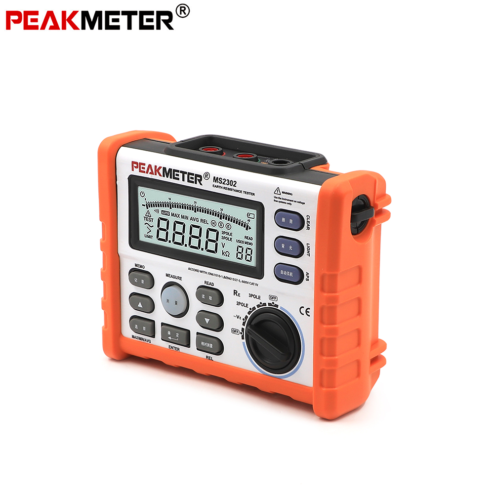 Test Measurement | Earth Meter | PeakMeter PM2302