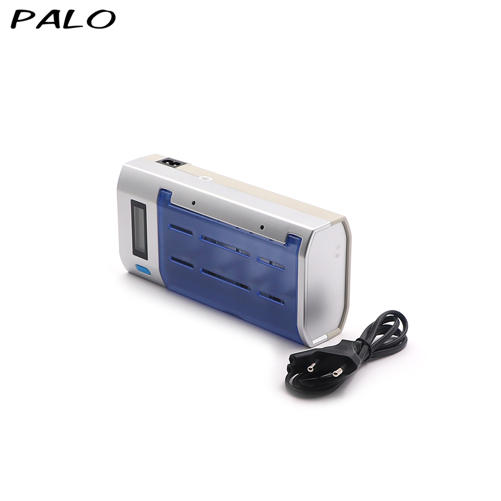 Charger Battery | Ni-CD & Ni-MH | 8-Slot | AA & AAA & C & D & 9V | Display